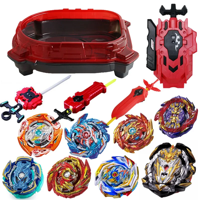  SPINNING TOP 8pcs Arena Metal Fight Metal Stadium With Launcher Children Gifts Classic Toy For Child