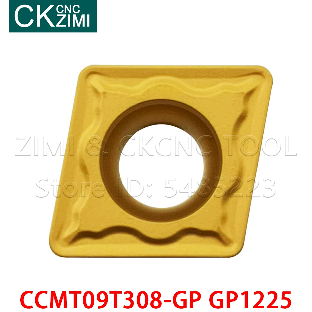 CCMT09T308-GP GP1225 Blades Carbide Inserts Externe Draaien Insert Duurzaam Cutter Draaibank Hout Draaien Tool Ccmt 09T3 Cnc Inserts