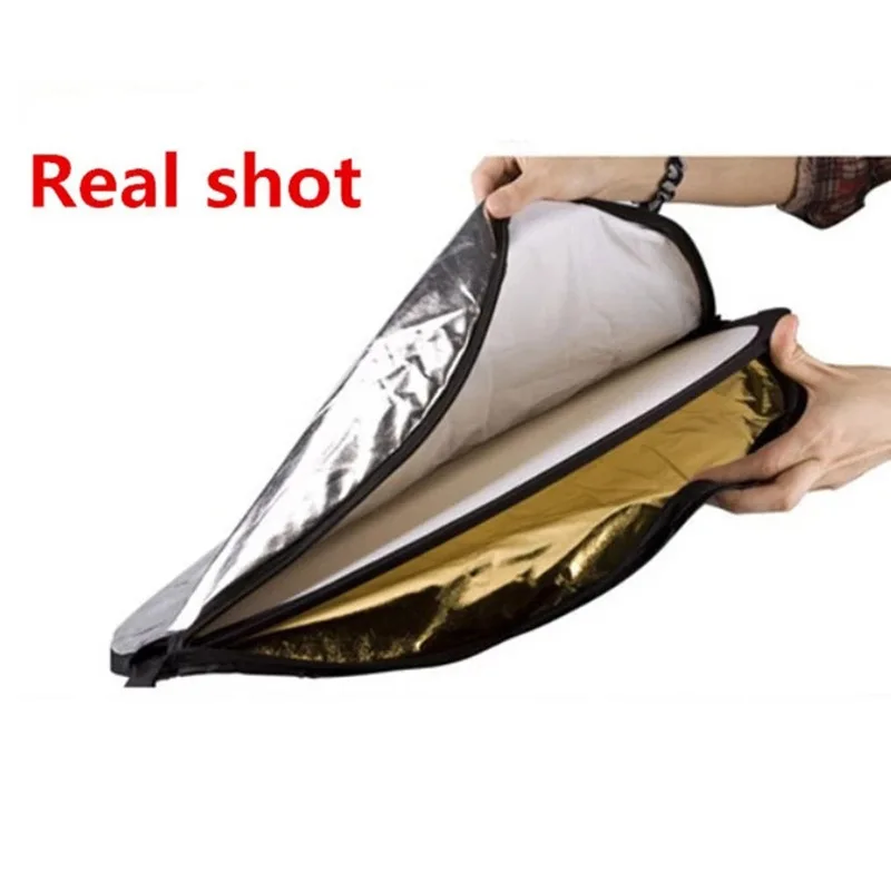 60x90cm 7in1 reflector photography background cloth Collapsible Light Oval Photography Reflector for Studio Photography props