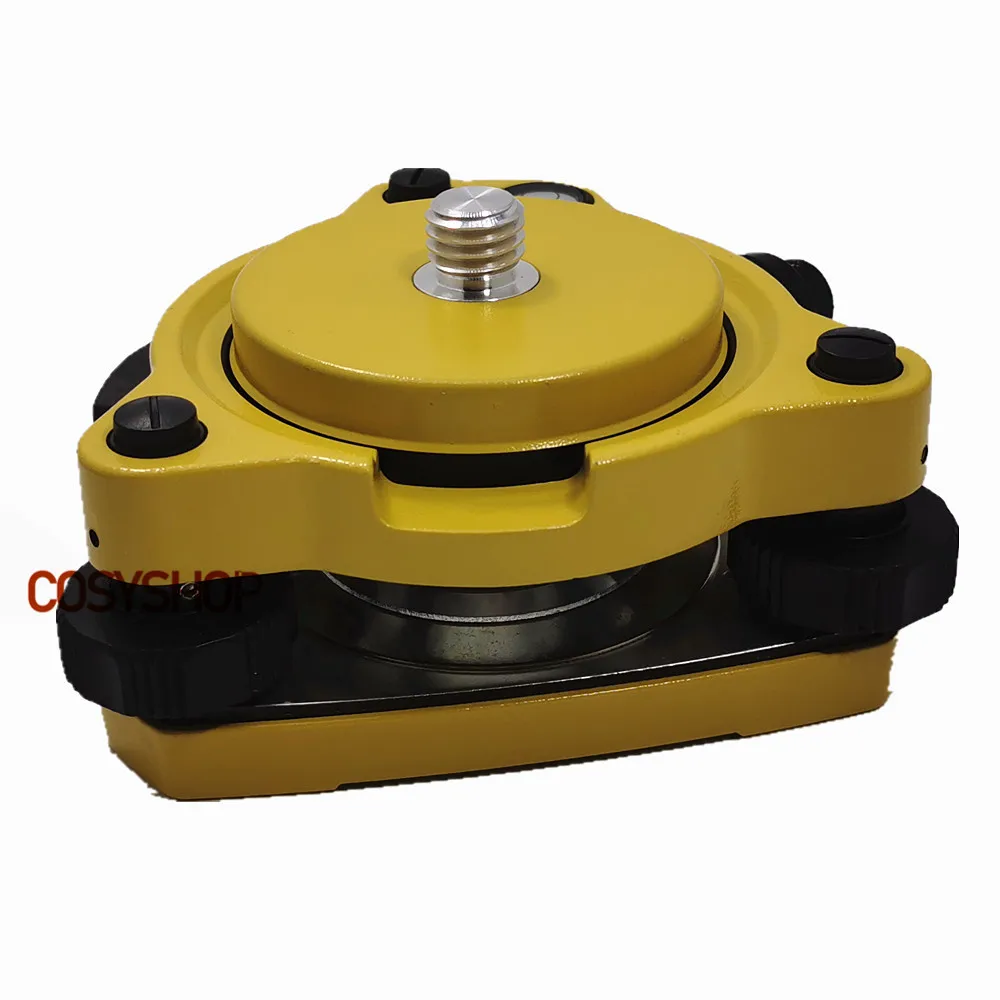 Imagem -03 - Tribrach Amarelo com o Portador Ótico do Adaptador de Plummet & de Gps Tribrach com X11 a Montagem Gira o Parafuso para a Estação Total Gps Gnss