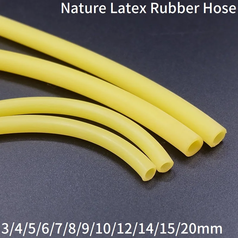 1/3/5M Nature Latex Rubber tubi 3 4 5 6 7 9 10 12 14 17 20 mm tubo medico chirurgico elastico ad alta resilienza Slingshot catapulta