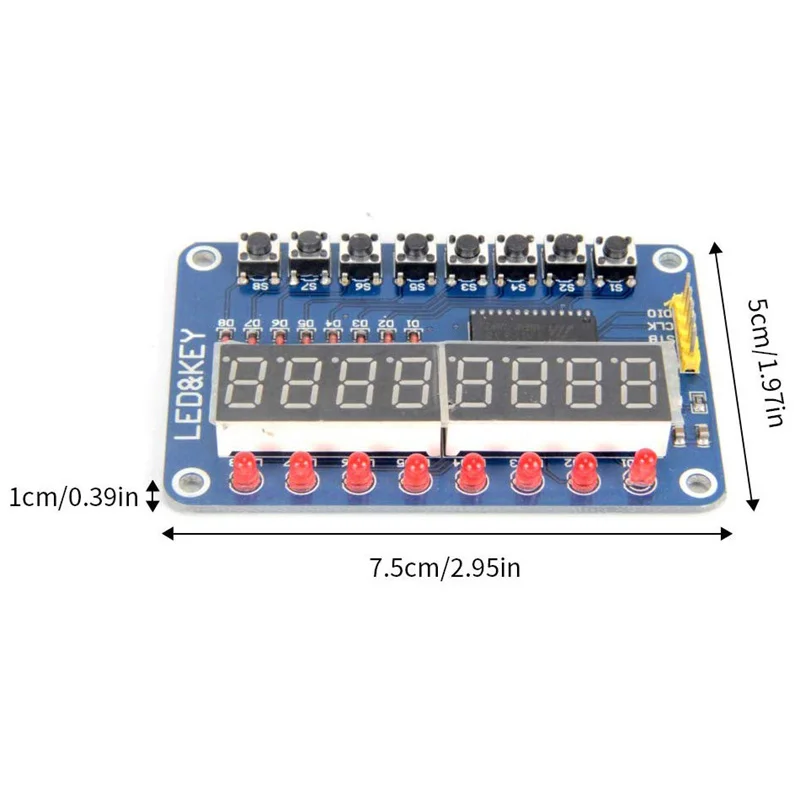 1Pc TM1638 Key Digitale Buis Sleutel Digital Tube Led Display Module Key Led Display Module Voor Diy Project