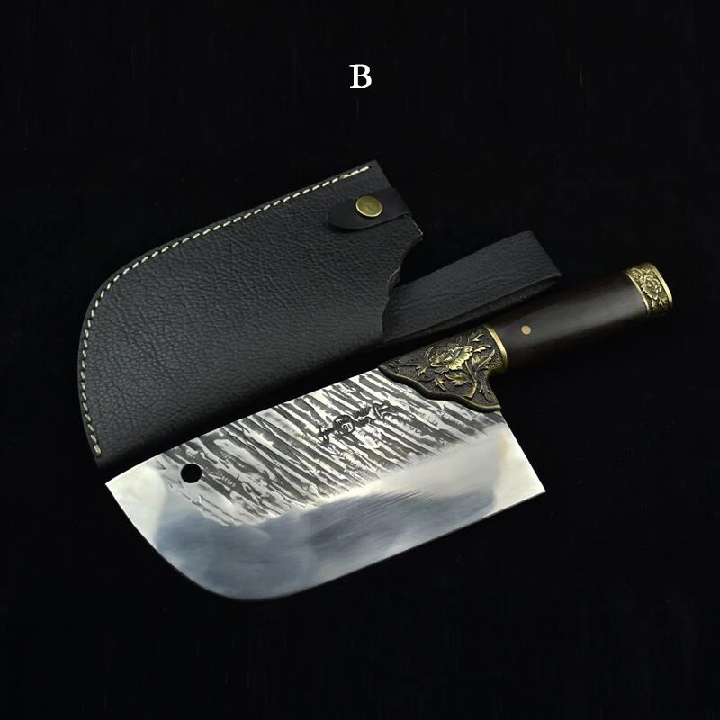 Kitchen knife Hand forged slicing knife Home kitchen knife blade knife chef professional knife meat knife 7Cr17MOV steel