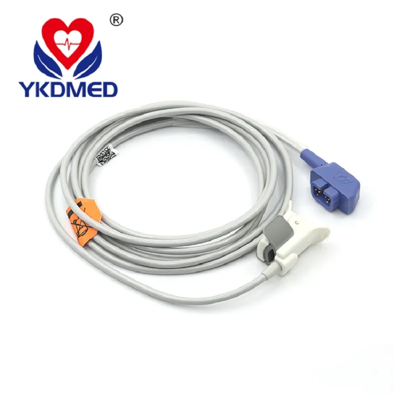 

YKD spo2 sensor suppliers for pediatric finger clip pulse oximeter Spo2 probe works with CSI 6pin 3m/monitor accessories