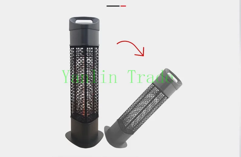 1200w potência aquecedor elétrico do pátio ao ar livre aquecedor elétrico ip55 à prova dip55 água sob a mesa lâmpada de aquecimento halogênio quente jardim ar quente