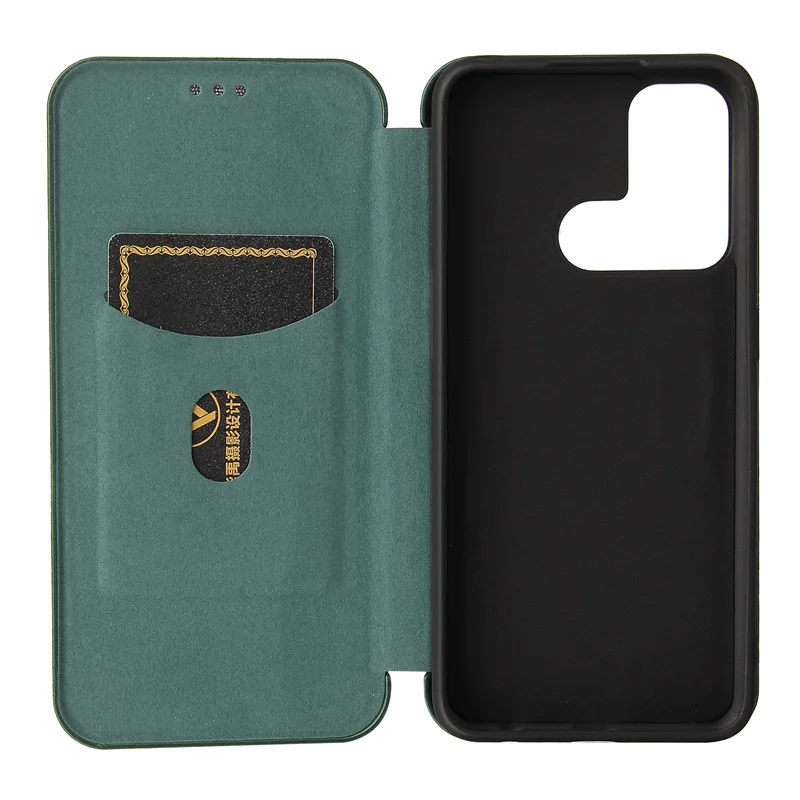 for OPPO Reno 5A 3A 3 A 3 5G Japan Version Case Carbon Fiber Flip Magnet Holder Phone Cover Card Slot for Reno5A Reno3A Funda
