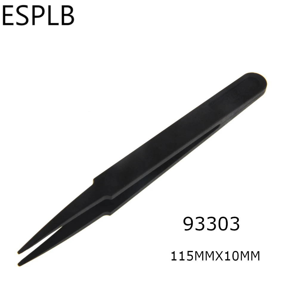 ESPLB 8 teile/satz Antistatische Kunststoff Pinzette ESD Gebogene Gerade Pinzette Elektronische PCB Reparatur Hand Werkzeuge Pinzette – Detail 3
