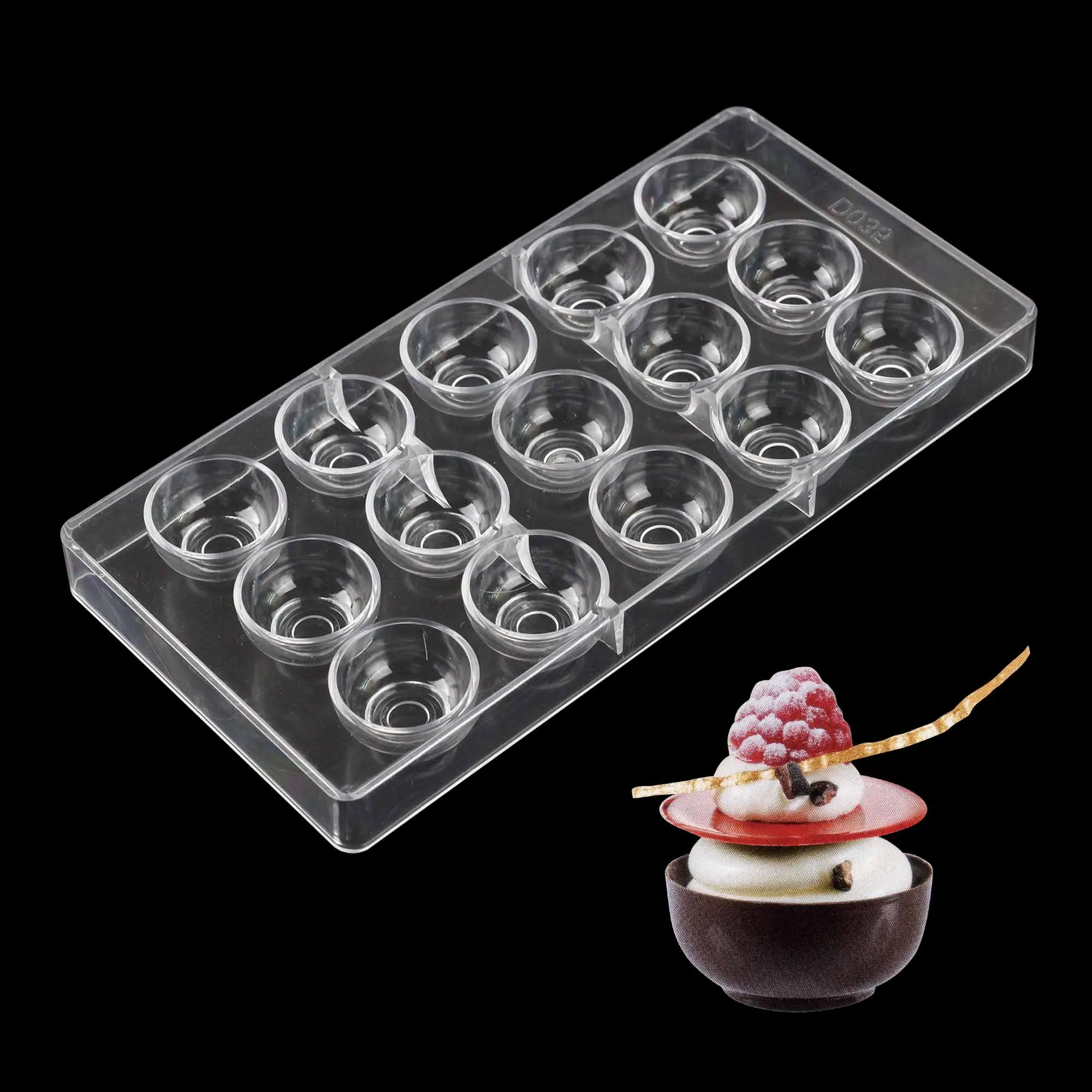 

Cake Decoration Tools Bowl Shape Chocolate Mold Dessert Pastry Baking Mold Polycarbonate Chocolate Mould