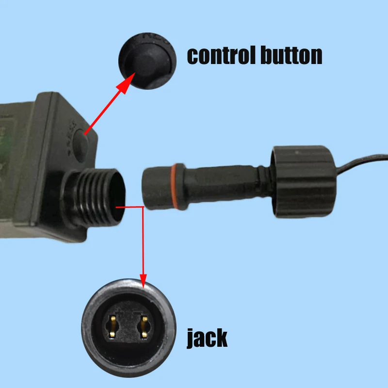 Christmas Light Controller 31V 6W EU Plug Is Used For String Lights Outdoor Lights Starry Sky Lights Always On/Flashing 8 Memory