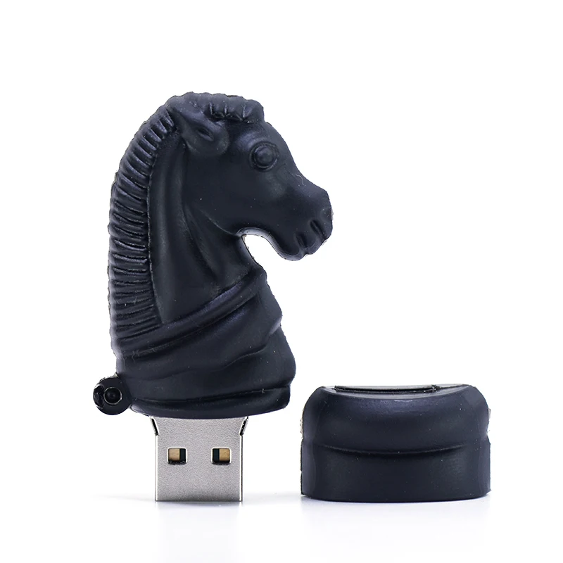 Animale cavallo pen drive 4GB 8GB 16GB Vescovo usb flash drive 32GB 64GB 128GB 256GB di Scacchi del fumetto memory stick pendrive U bastone
