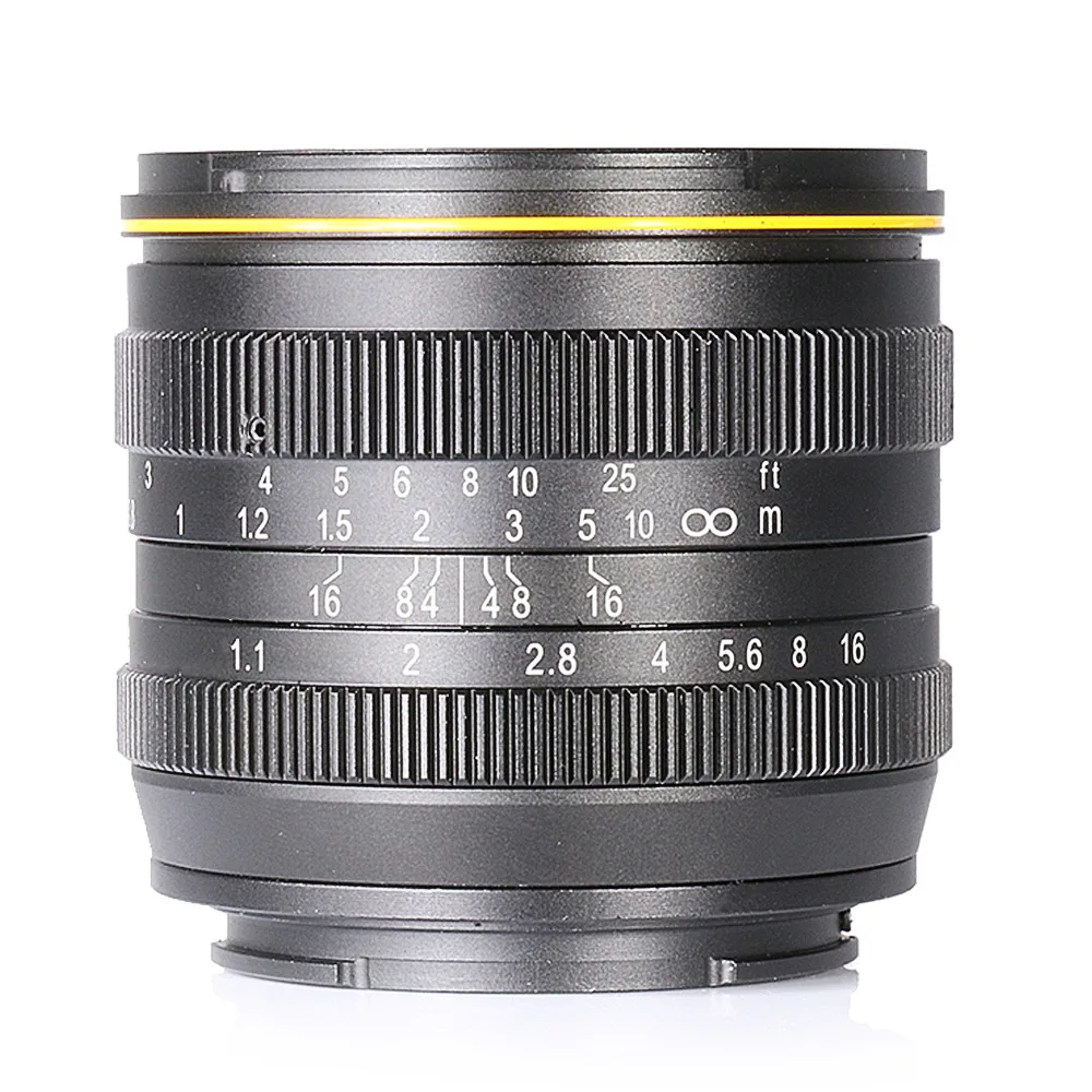 new style Kamlan 50mm F1.1 APS-C Large Aperture Manual Focus Lens for Sony E-Mount Free Shipping