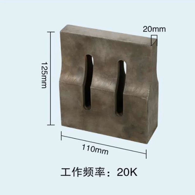 マスク用溶接機部品,超音波溶接機,スポット溶接機,板金せん断,20k鋼,150x12,110 x20ホーン,110x15