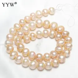 9-10mm Natural Freshwater Pearl Beads For Jewelry Making DIY Bracelet Necklace 14.5/15 Inch Strand Cultured Potato Big Pearl