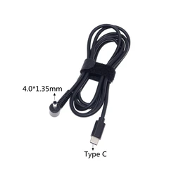 USB C to 4.0*1.35mm Plug Charger Connector USB Type C Laptop Adapter Cable for ASUS Zenbook UX21A UX31A UX32A UX32V Ultrabook