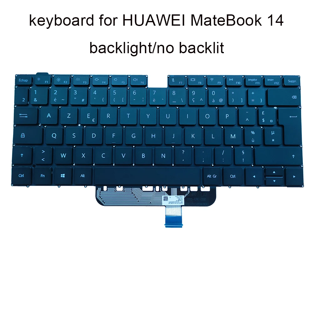 

Backlit azerty French Keyboard for Huawei magicbook 14 2021 ndr wfe9hn KLVC-WAH9L WFH9L NBL-WAQ9R NBB-WAH9P FR laptop keyboards