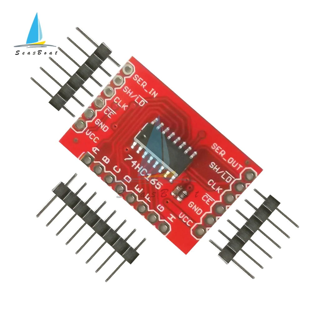 SN74HC165 DC2-6V Conversion Module Shift-In Breakout Parallel to Serial Data Conversion Board 0.1" Pitch Head Conversion Module