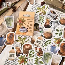 Vintage Coffee Shop Stickers 45pcs #5