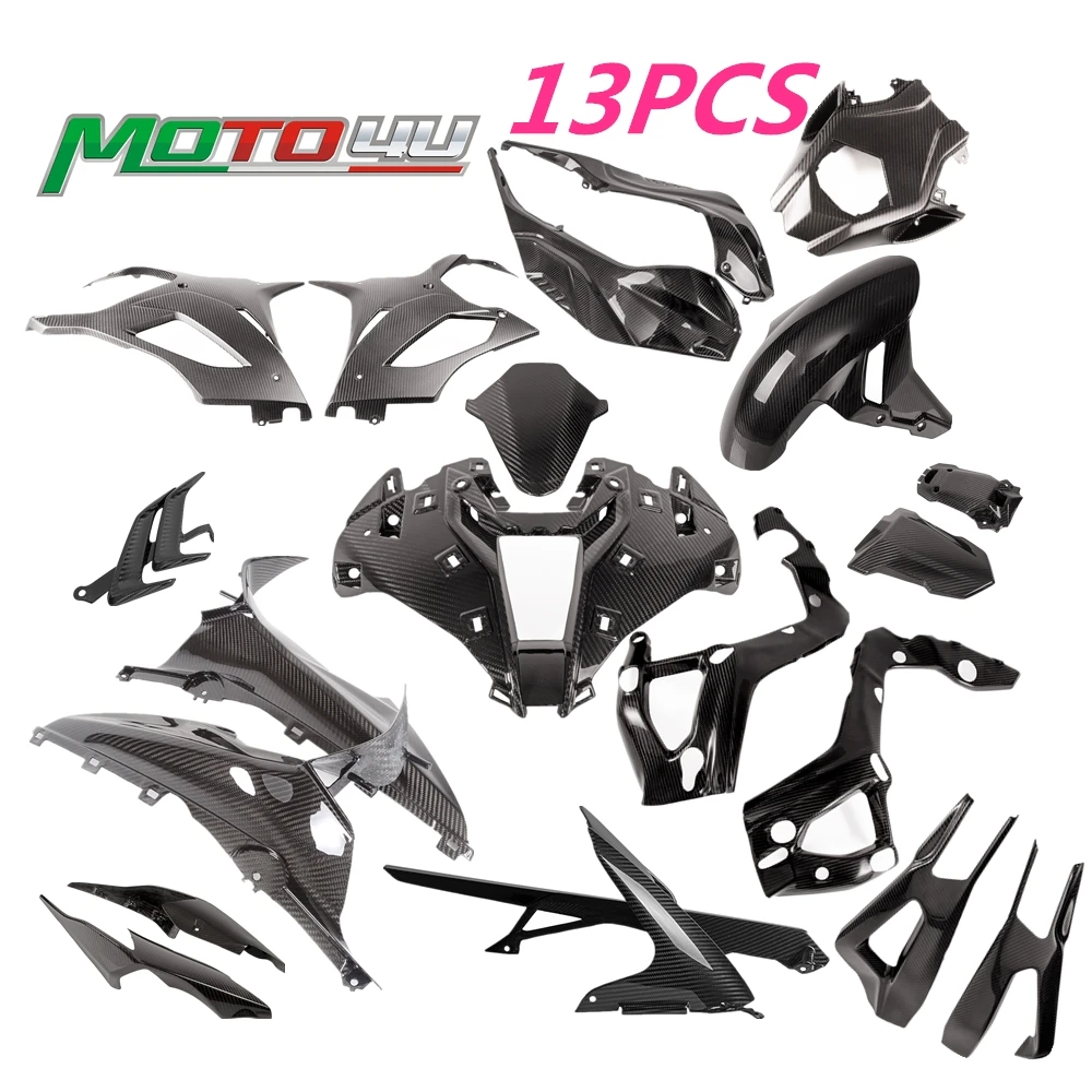 100% Carbon Fiber Motorcycle Fairing kits Gloss Front Fender Decorative Protective Cover For BMW S1000RR 2020  2020+ 2019