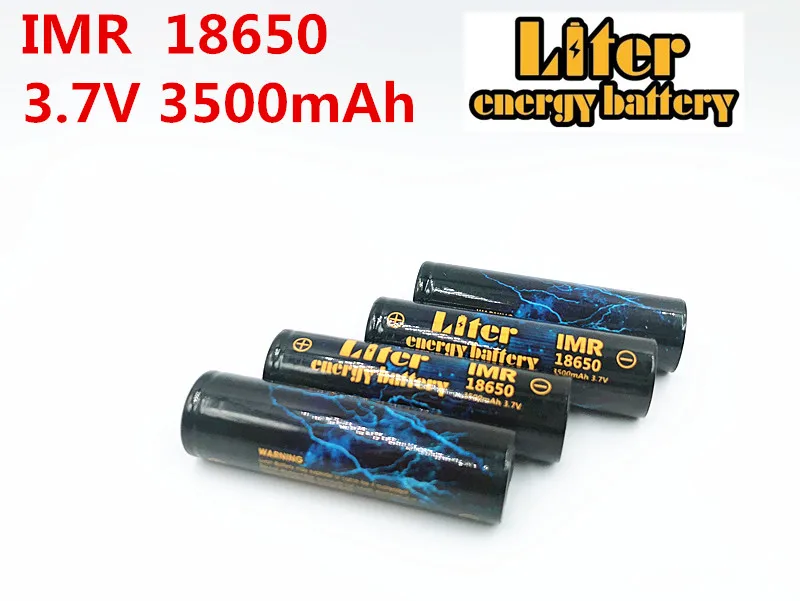 Liter energy battery IMR18650 1PCS 3500MAH 3.7V 4.8A 18650 Rechargeable battery use battery core for Flashlight