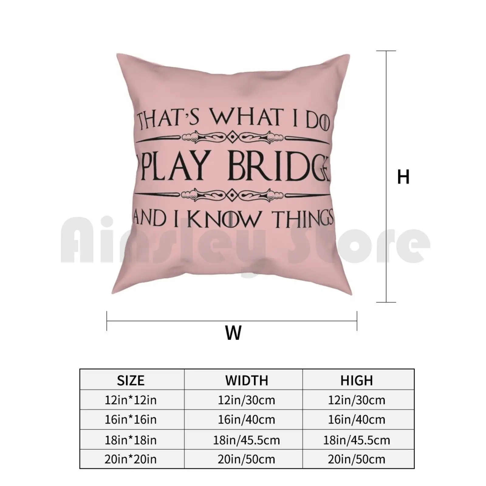 Bridge Players Gifts-I Play Bridge & I Know Things Ideas de regalo divertidas para el jugador de cartas Bridge y amante mochila de senderismo al aire libre