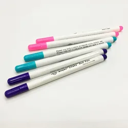 4pcs  Sewing Tools Air Erasable Pen Easy Wipe Off Water Soluble Fabric Marker Pen Temporary Marking Replace Tailor's Chalk