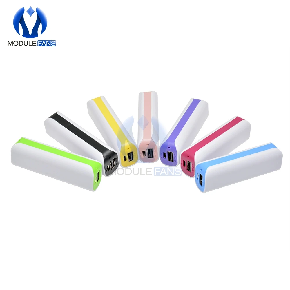 Süßigkeiten Tragbare Led Power Bank Für Handy 18650 Box Telefon Ladegerät Diy Fall Dual USB Power Netzteil Diy elektronische – Detail 9