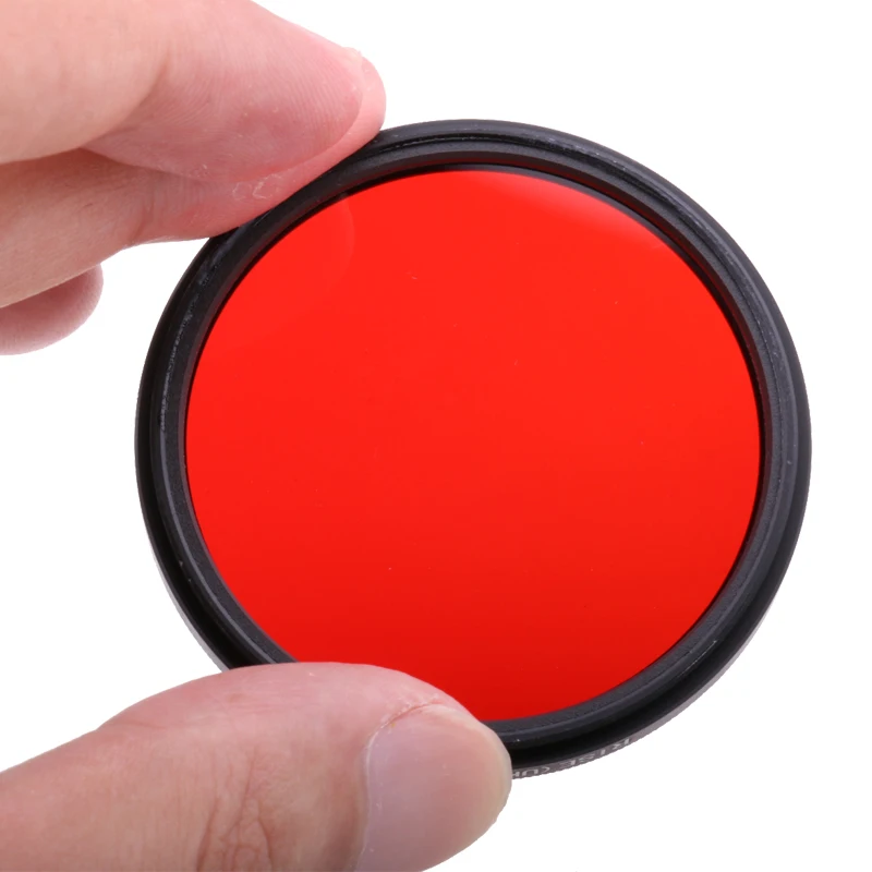 Camera Filters Full 49 mm Color Filters for brown Orange Pink Red Yellow Grey Blue Green Purple For DSLR Camera