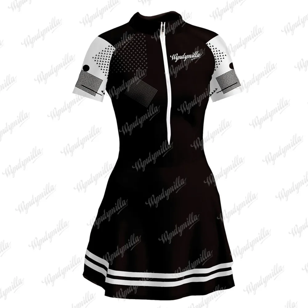 Jumpsuit Women Short Sleeves Lycra Dress Macaquinhos Ciclismo Bicycle Road Mtb Cycling Racing Sponge/9D Monkey Suit