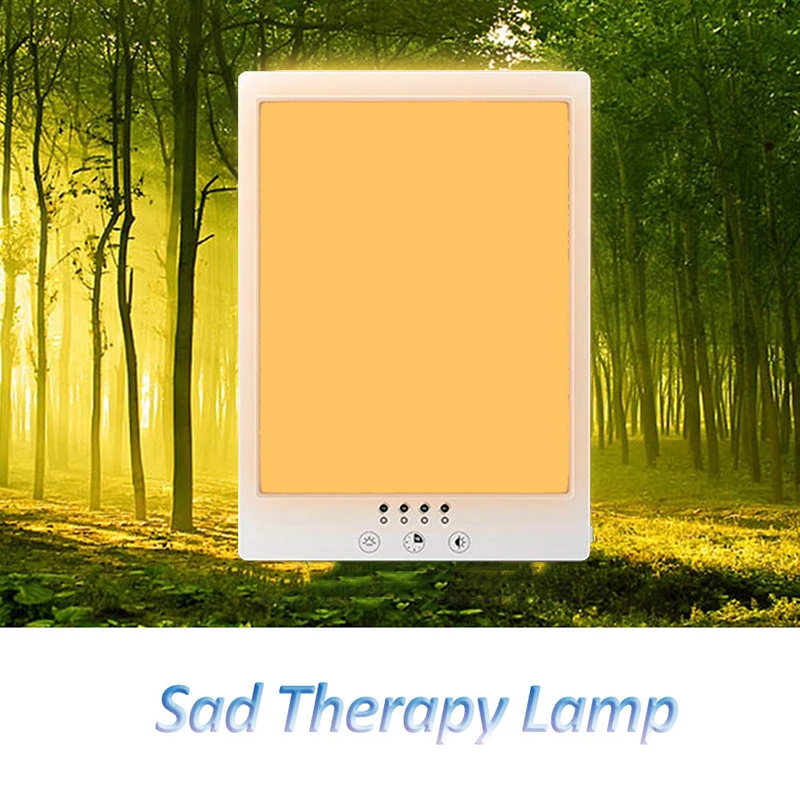 EU/US/UK Plug Light Therapy Lamp LED Bright White Therapy Light Stepless Dimming Phototherapy SAD Therapy Light