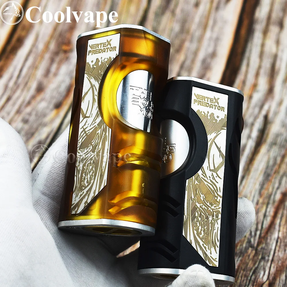 Wolf Coolvape vertex mod 18650/20700 battery aluminum+pei/pom material e-cigarette mechanical mod fit 510 rda rta atomizer