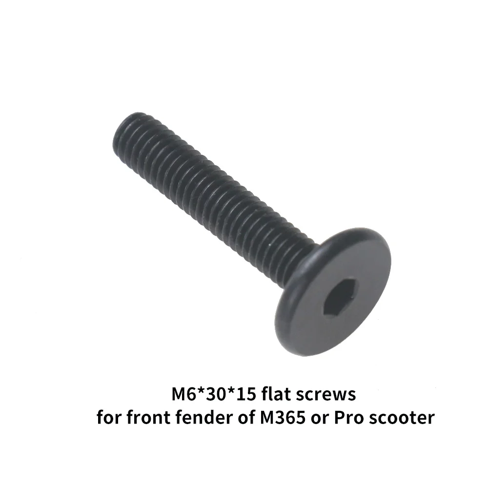 M6*30 Flat Screws Kit for Refitting Xiaomi M365/Pro Electric Scooter Front Fender Head Screws Hex Flat Countersunk Spare Parts