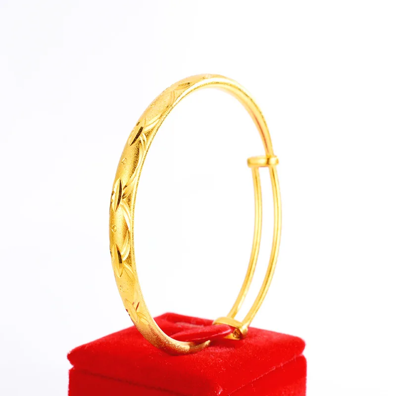 Exquisite Gold 14K Bracelet for Women's Wedding Engagement Anniversary Jewelry Push-pull Bracelet for Girlfriend Birthhday Gifts