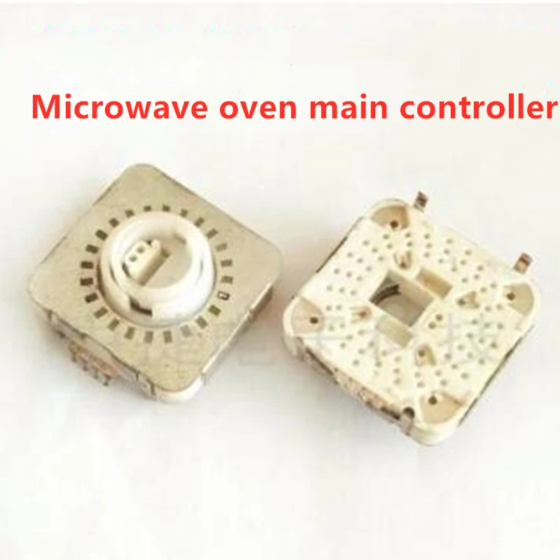 5PCS  Microwave oven main controller square belt press switch 24 gear infinitely rotating coding potentiometer