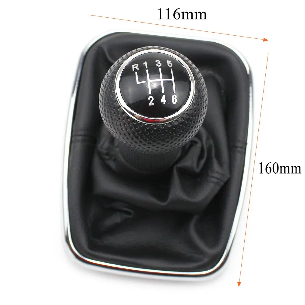 

5-SPEED 6-SPEED Shift Knob Shifter Gear Boot fit for VW Golf Bora Jetta GTi R32 MK4 1999-2005