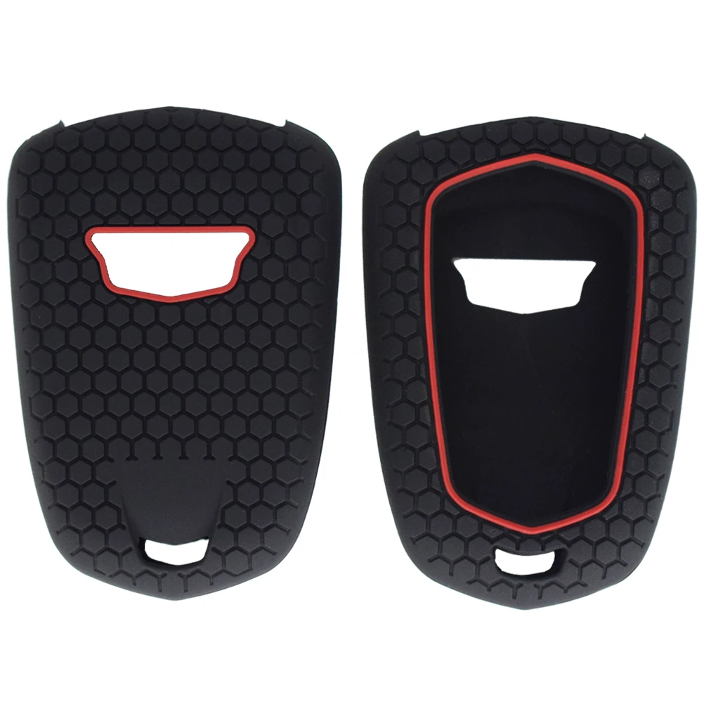 Car Remote Control Keyless Key Shell Case Fob Cover Skin Holder Silicone For Cadillac ATS CTS XTS SRX Escalade XT4 XT5 CTS