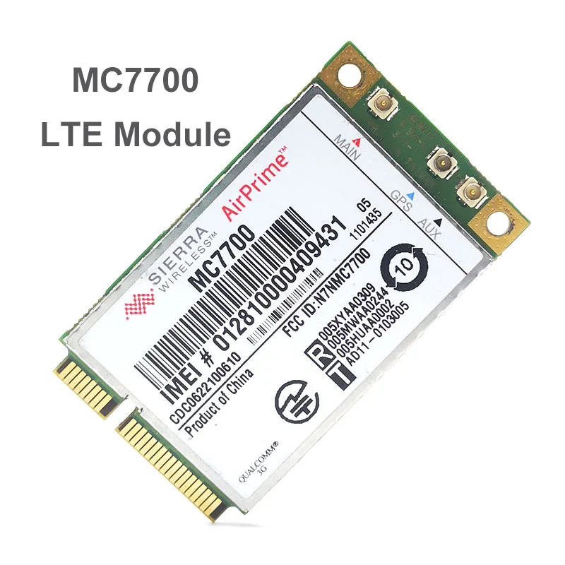 

Used Mini PCI-E 3G/4G WWAN GPS module Sierra MC7700 PCI Express 3G HSPA LTE 100MBP Wireless WWAN WLAN Card GPS Unlocked