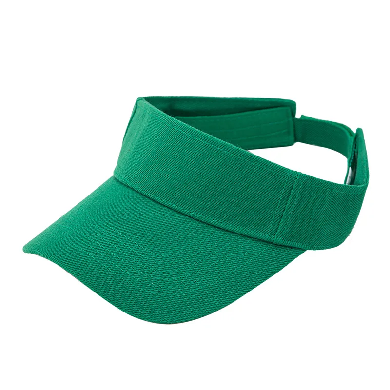 Twilled Blank Neon Green Sun Visors for Women Men Plain Sport Visor Caps Golf Tennis Running