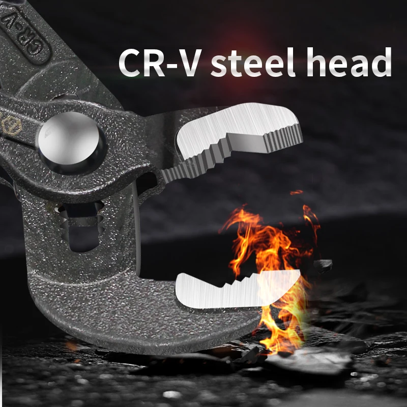 Imagem -03 - Laoa-alicate da Bomba de Água Chave de Encanamento Ajustável Joint Pipe Wrench Reta Jaw Groove Quick-release Universal 10