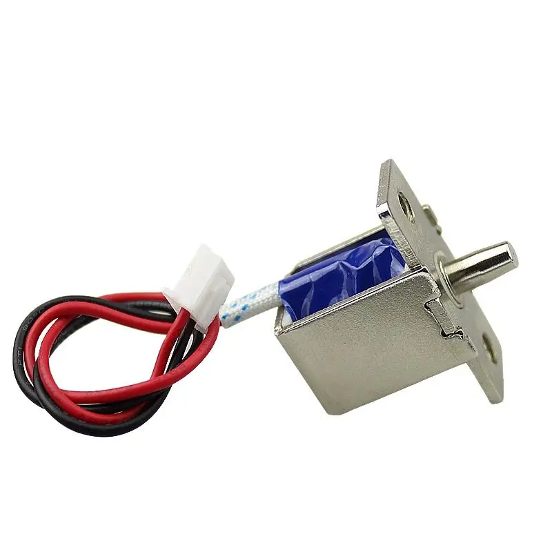 DC push-pull ElectromagnetDC12V small solenoid magnet Stroke 4mm embedded mini solenoid bolt lock open frame solenoid