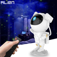 ALIEN Astronaut USB Starry Sky Laser Projector LED Galaxy Lamp for Party Dance Children Bedroom Night Decorative Effect Lights