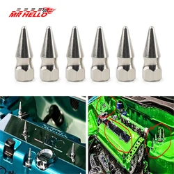 JDM Style M6X1.0 Chrome Spikes Bolt Spiked Valve Cover Engine Bay Dress Up Washer Kit For Honda Civic Integra RSX Engine H23A1