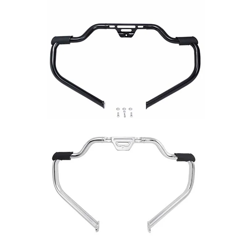 Motorcycle Mustache Engine Guard Crash Bar For Harley Softail Slim FLSL Fat Boy 2018-2024