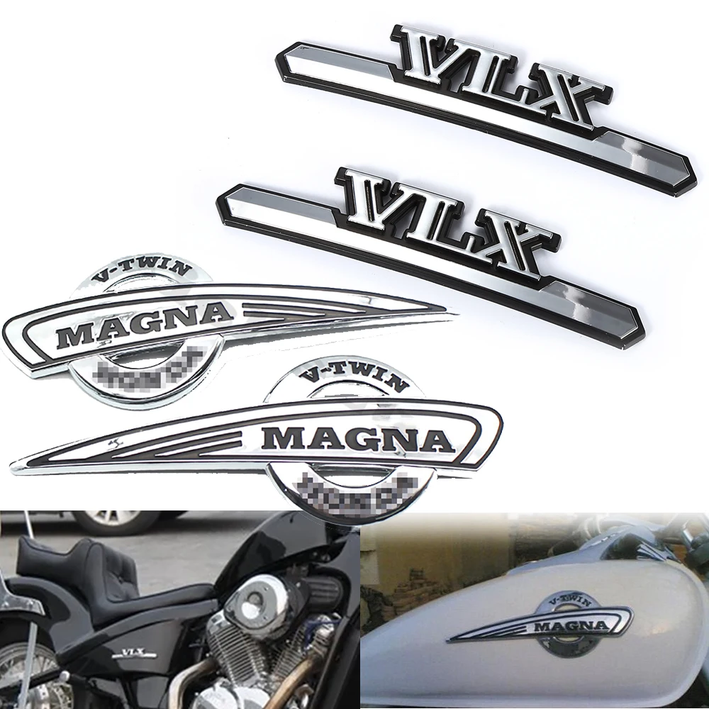 For GL1800 Dragstar XVS400 Virago Shadow VT400 Magna VLX Majesty YP400 Vario150 LEAD125 CB400 3D Emblem Decal Fuel Tank Sticker