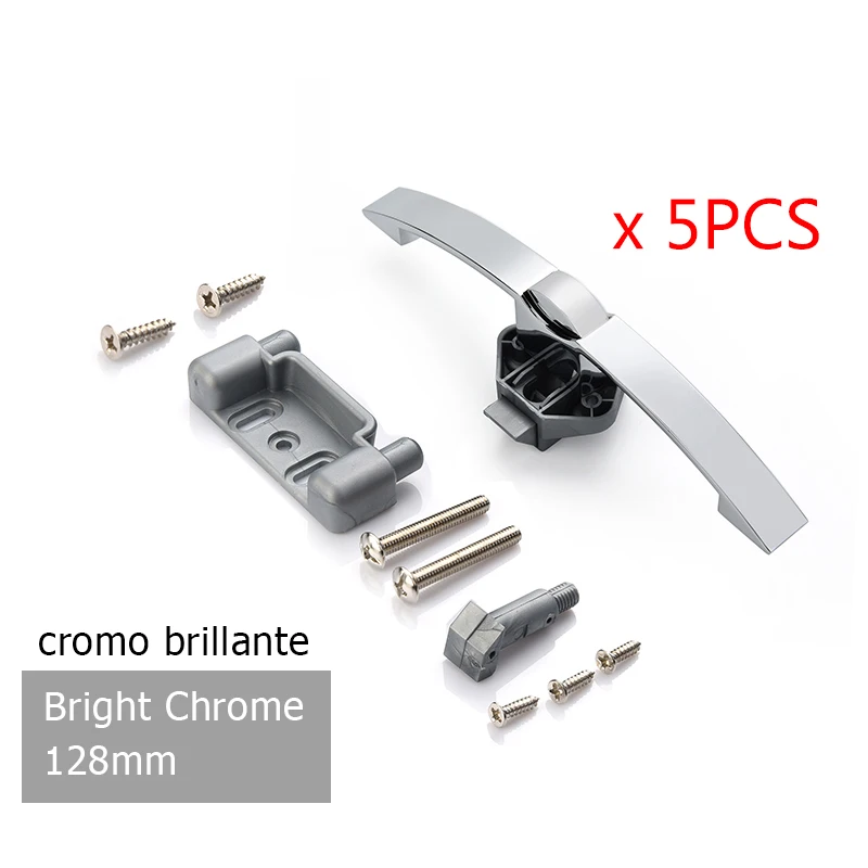 KAK 5-teiliges Wohnmobil-Schrankverschluss-Set, Druckknopfverschluss für Wohnwagen, Boot, Schublade, Möbeltür, Hardware