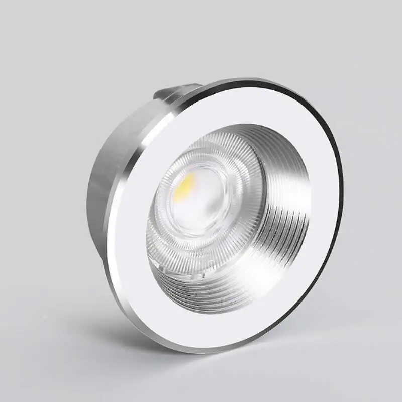 Wpuszczane Mini punktowe światła Led 3W 5W 12V 24V sufitowe z możliwością przyciemniania Led typu Downlight 42mm z wycięciem lampa wystawowa gablota