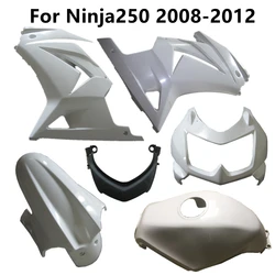 Unpainted for Ninja250 2008-2009-2010-2011-2012 08-12 Components ABS Injection Motorcycle Plastic Parts Pack Left and Right