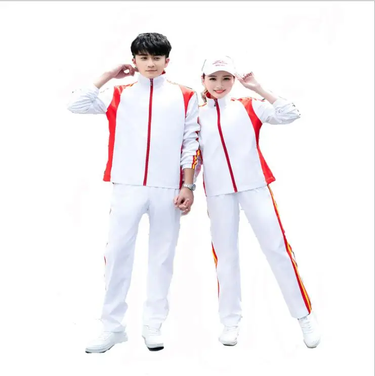 Group Performance Clothes Wushu Coaching Uniform Spring Autumn Lovers Leisure Sports Suit China National Team Exhibition Clothes