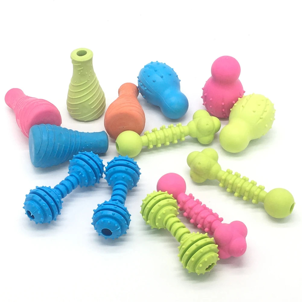 

Pet Toys Chew Dog Toys Teddy Puppy No Poison Health Chew Interactive Rubber Pacifier Bones Molar Clean Teeth Funny Games