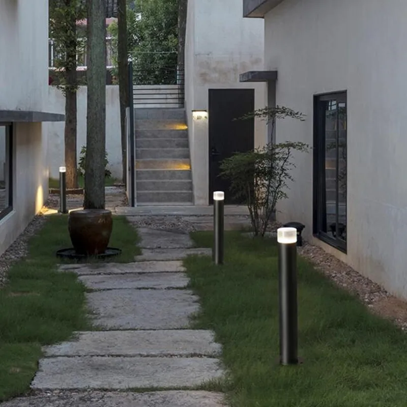 1 Pcs IP65 Waterdichte 15W Led Tuin Gazon Lamp Moderne Aluminium Pijler Licht Binnenplaats Villa Landschap Gazon Bollards licht