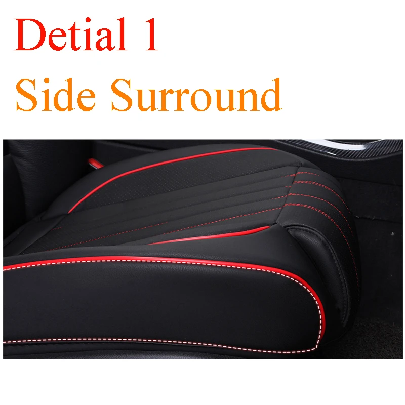 3D PU Leather Car Seat Covers Auto Seat Cushion Mat Breathable Car Front Rear Back Seat Cover Universal Car Accessories